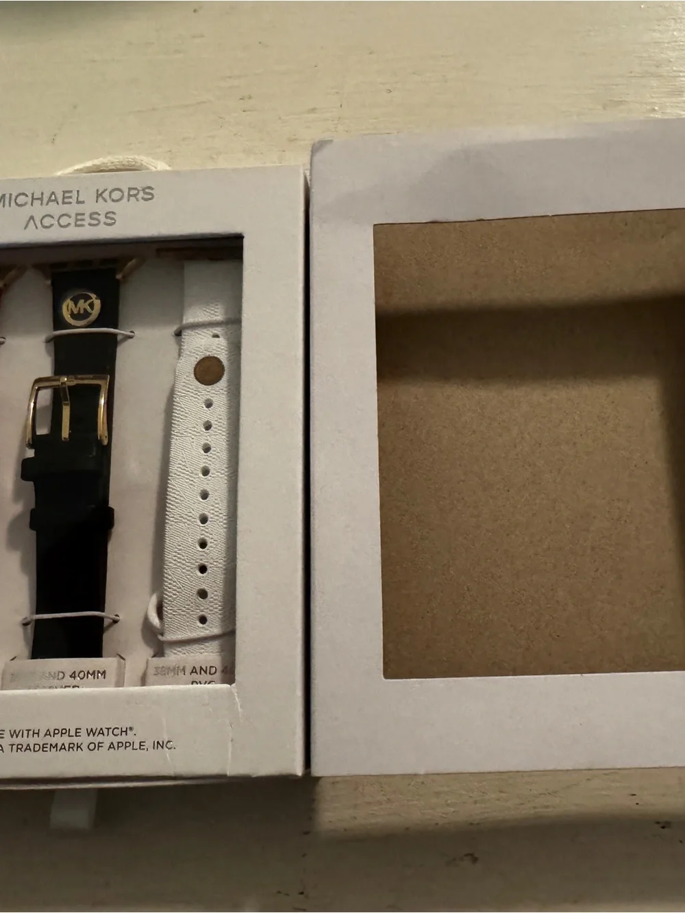 New Michael Kors Women’s Interchangeable Watch Strap Set - Pink,Black&WhiteApple